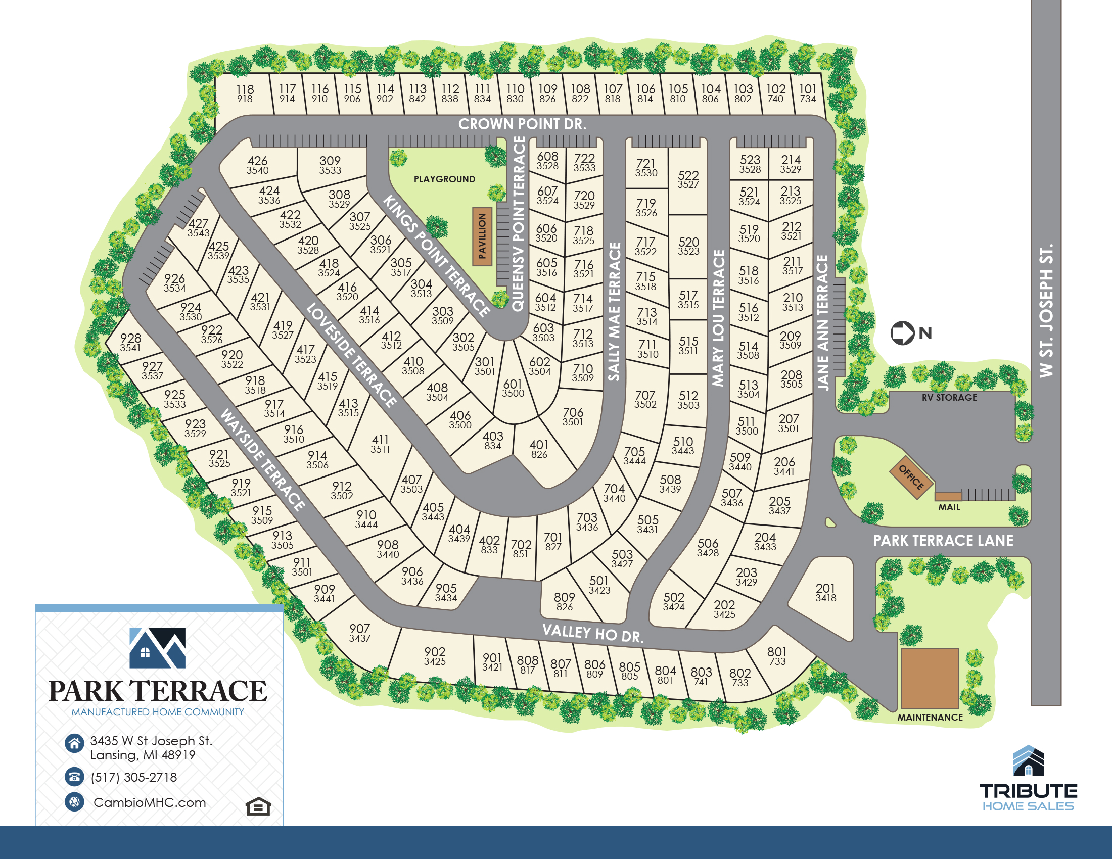 Park Terrace Site Plan