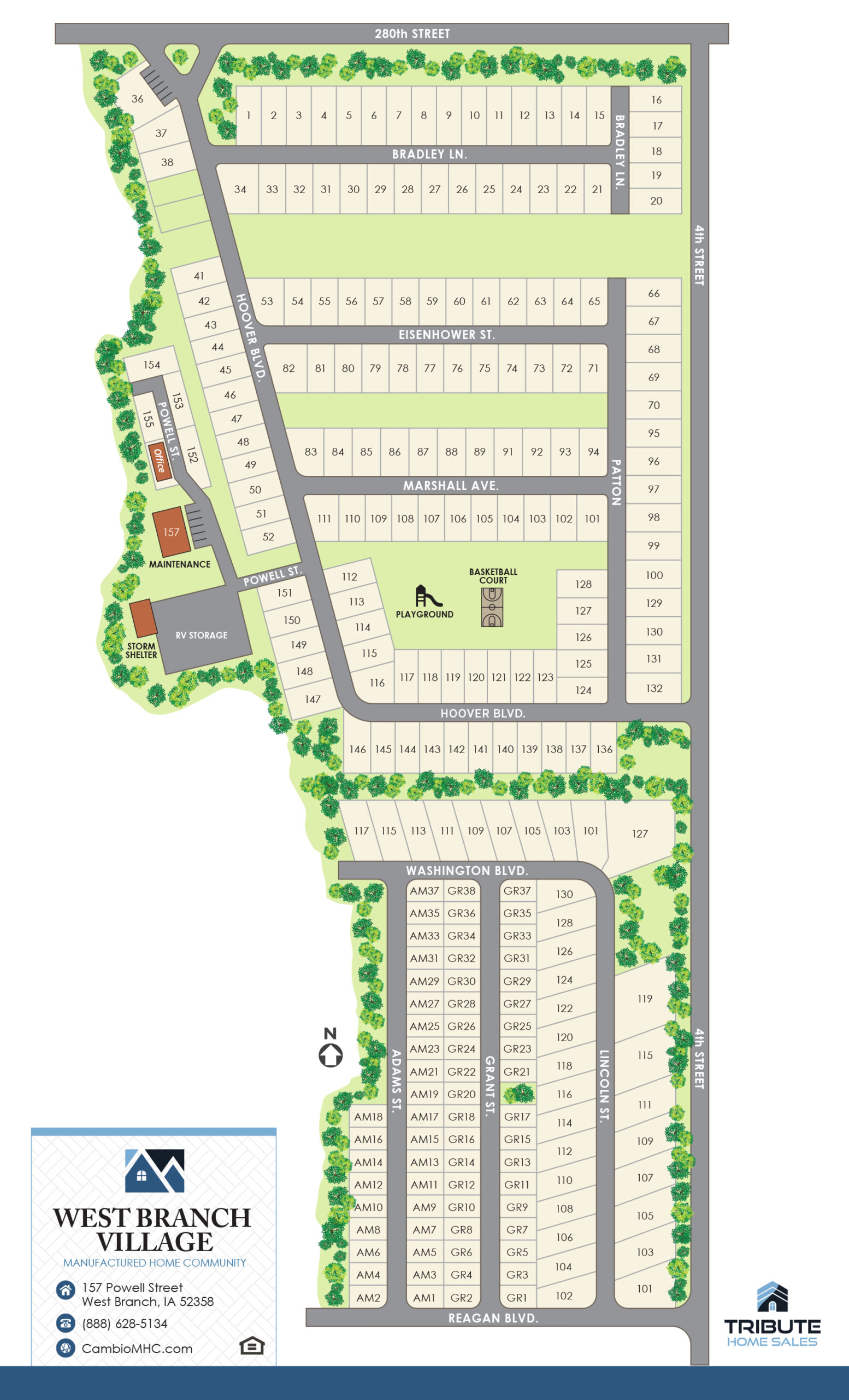 West Branch Village Site Plan